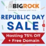 BigRock Republic Sale 2023: 75% Off Hosting + Free Domain