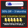 Cloudways Coupon Code : Flat 30% Off for 3 Months