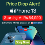Croma iPhone 13 Offers – Starting At Rs.64,990+ Up To Rs 4000 Cashback