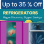 Flipkart Big Billion Days – Refrigerators Up to 35% Off + Bank Offers