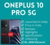 OnePlus 10 Pro 5G – Officially Launched in India – Leaks