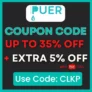Puer Coupon Code 2024: Up to 35% Off + Extra 5% with Code CLKP