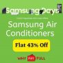 Samsung Air Conditioners – Flat 43% Off – Samsung Days Offer