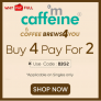 mCaffeine Buy 4 Pay for 2 Sale – Sitewide – Valid on Singles