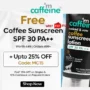mCaffeine Free Coffee Sunscreen + 25% Discount